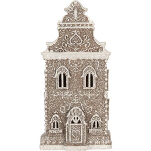 Clayre & Eef 6PR5808 Decoratie Huis met LED 17x15x35 cm