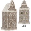Clayre & Eef 6PR5808 Decoratie Huis met LED 17x15x35 cm