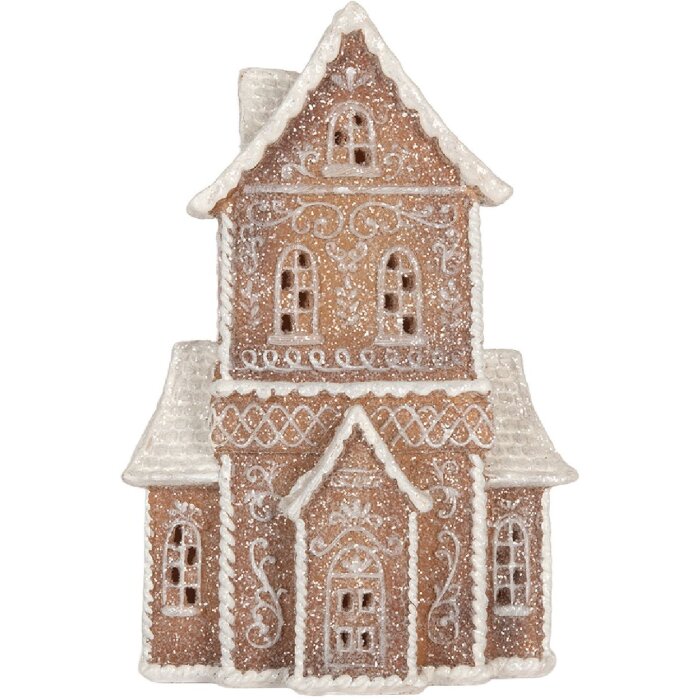Clayre & Eef 6PR5809 Decoratiehuis met LED 16x8x23 cm