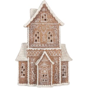 Clayre & Eef 6PR5809 Decoratiehuis met LED 16x8x23 cm