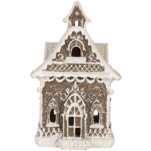 Clayre & Eef 6PR5810 Decoratie Huis met LED 13x12x20 cm