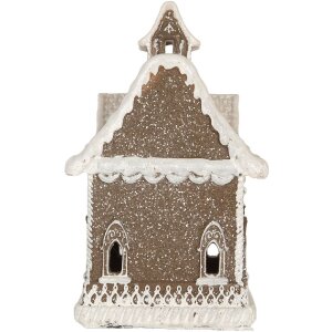 Clayre & Eef 6PR5810 Decoratie Huis met LED 13x12x20 cm