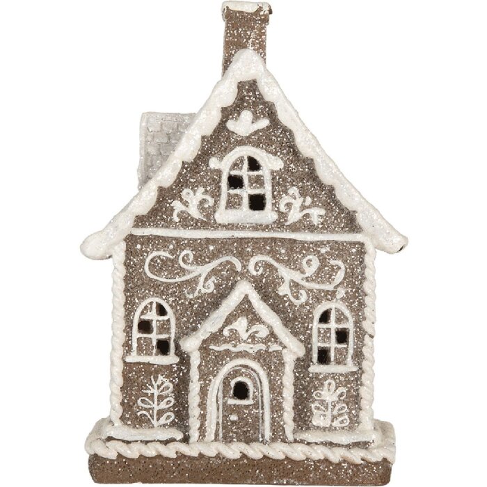 Clayre & Eef 6PR5811 Decoratie Huis met LED 16x10x23 cm