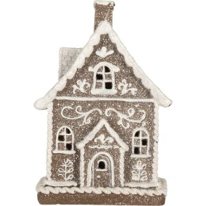 Clayre & Eef 6PR5811 Decoratie Huis met LED 16x10x23 cm