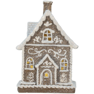 Clayre & Eef 6PR5811 Decoratie Huis met LED 16x10x23 cm