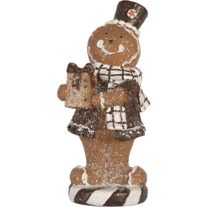 Clayre & Eef 6PR5812 Decoratie Peperkoekmannetje 9x8x20 cm