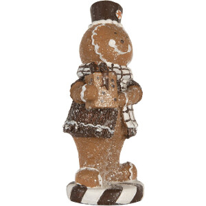 Clayre & Eef 6PR5812 Decoratie Peperkoekmannetje 9x8x20 cm