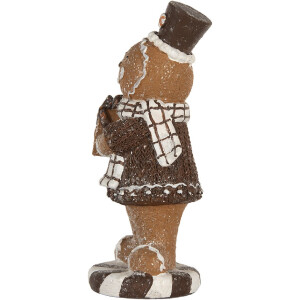 Clayre & Eef 6PR5812 Decoratie Peperkoekmannetje 9x8x20 cm