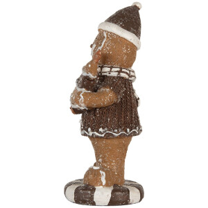 Clayre & Eef 6PR5813 Decoratie Peperkoekmannetje 8x8x20 cm