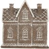 Clayre & Eef 6PR5814 Decoratie Huis met LED 26x10x25 cm Bruin Wit