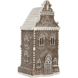 Clayre & Eef 6PR5815 Decoratie Huis met LED 12x11x25 cm