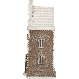 Clayre & Eef 6PR5815 Decoratie Huis met LED 12x11x25 cm