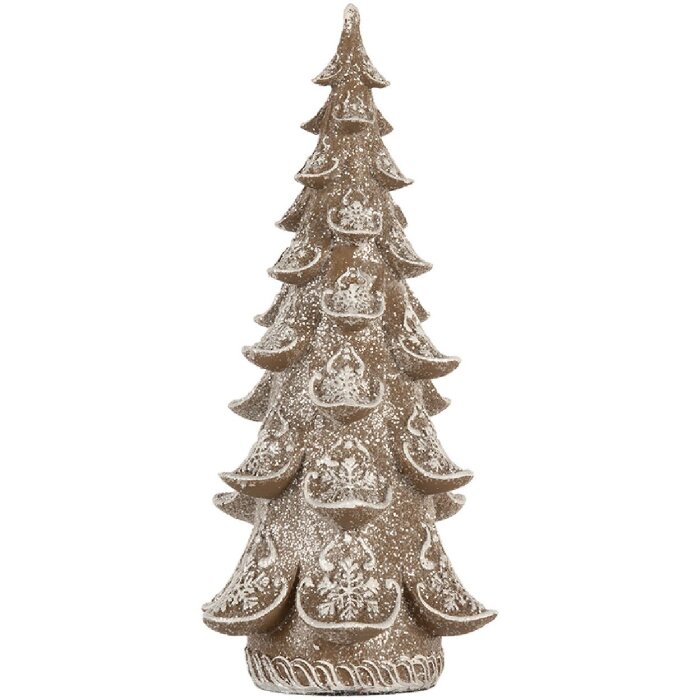 Clayre & Eef 6PR5818 Decoratie Kerstboom 12x12x25 cm