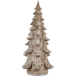 Clayre & Eef 6PR5818 Decoratie Kerstboom 12x12x25 cm