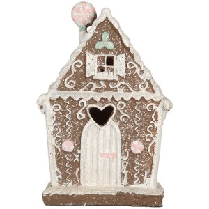 Clayre & Eef 6PR5820 Decoratie Huis met LED 14x9x21 cm