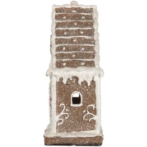 Clayre & Eef 6PR5820 Decoratie Huis met LED 14x9x21 cm