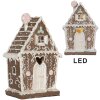 Clayre & Eef 6PR5820 Decoratie Huis met LED 14x9x21 cm