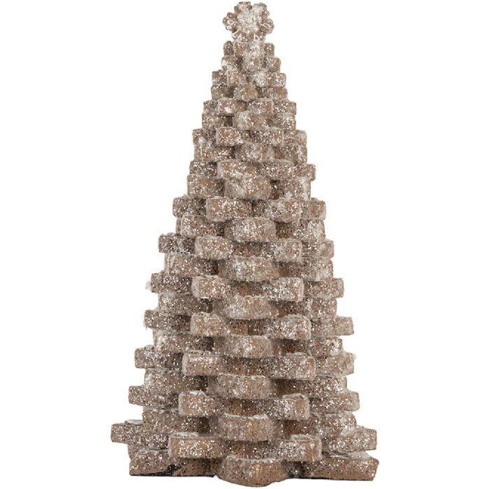 Clayre & Eef 6PR5821 Decoratieve Kerstboom 15x15x25 cm