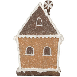 Clayre & Eef 6PR5822 Decoratie Huis met LED 14x9x21 cm