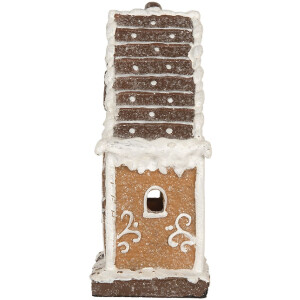 Clayre & Eef 6PR5822 Decoratie Huis met LED 14x9x21 cm