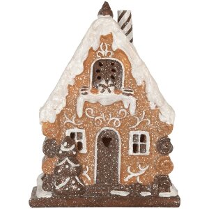 Clayre & Eef 6PR5823 Decoratie Huis met LED 15x8x19 cm