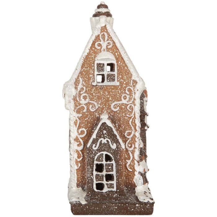 Clayre & Eef 6PR5825 Decoratie Huis met LED 15x9x20 cm