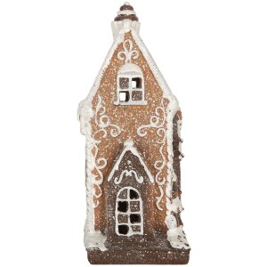 Clayre & Eef 6PR5825 Decoratie Huis met LED 15x9x20 cm