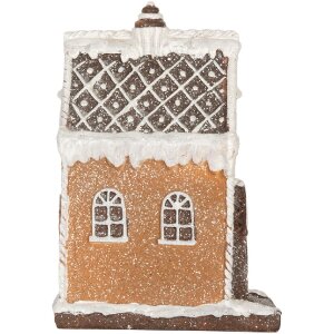 Clayre & Eef 6PR5825 Decoratie Huis met LED 15x9x20 cm