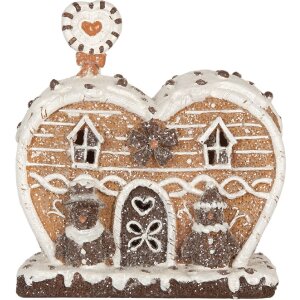 Clayre & Eef 6PR5826 Decoratie Huis met LED 18x10x19 cm