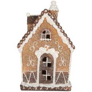 Clayre & Eef 6PR5827 Decoratie Huis met LED 13x9x20 cm