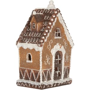 Clayre & Eef 6PR5827 Decoratie Huis met LED 13x9x20 cm
