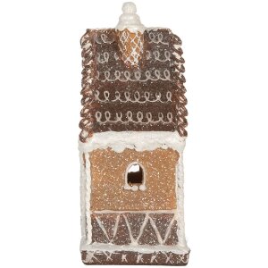 Clayre & Eef 6PR5827 Decoratie Huis met LED 13x9x20 cm