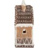 Clayre & Eef 6PR5827 Decoratie Huis met LED 13x9x20 cm