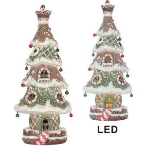 Clayre & Eef 6PR5828 Decoratie Kerstboom met LED...