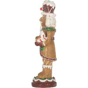 Clayre & Eef 6PR5829 Decoratie Notenknacker met LED 13x10x31 cm