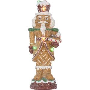 Clayre & Eef 6PR5829 Decoratie Notenknacker met LED 13x10x31 cm