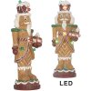 Clayre & Eef 6PR5829 Decoratie Notenknacker met LED 13x10x31 cm