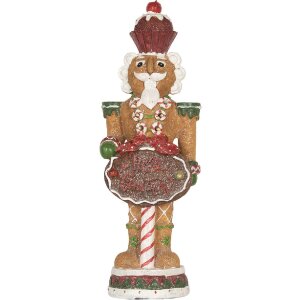 Clayre & Eef Decoratie Notenkraker met LED 12x10x35 cm