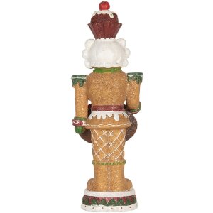 Clayre & Eef Decoratie Notenkraker met LED 12x10x35 cm