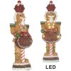 Clayre & Eef Decoratie Notenkraker met LED 12x10x35 cm