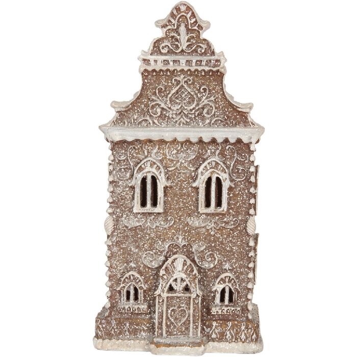 Clayre & Eef 6PR5832 Decoratie Huis met LED 12x11x25 cm