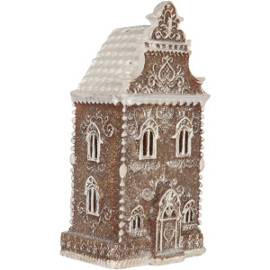 Clayre & Eef 6PR5832 Decoratie Huis met LED 12x11x25 cm