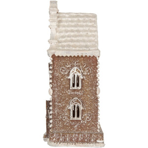 Clayre & Eef 6PR5832 Decoratie Huis met LED 12x11x25 cm