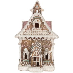 Clayre & Eef 6PR5833 Decoratie Huis met LED 16x15x25 cm