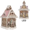Clayre & Eef 6PR5833 Decoratie Huis met LED 16x15x25 cm