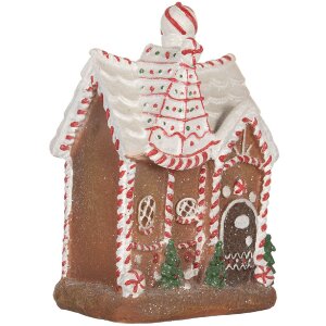 Clayre & Eef Decoratie Huis met LED 16x12x23 cm