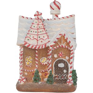 Clayre & Eef Decoratie Huis met LED 16x12x23 cm