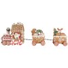 Clayre & Eef 6PR5839 Decoratietrein 33x10x15 cm Bruin-Rood