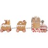 Clayre & Eef 6PR5839 Decoratietrein 33x10x15 cm Bruin-Rood