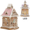 Clayre & Eef 6PR5843 Decoratie Huis met LED 9x10x15 cm